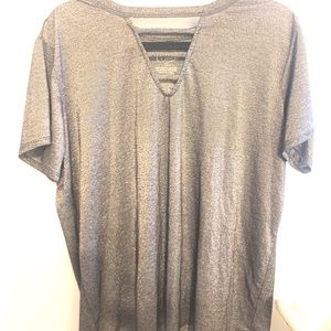 Black shimmer blouse